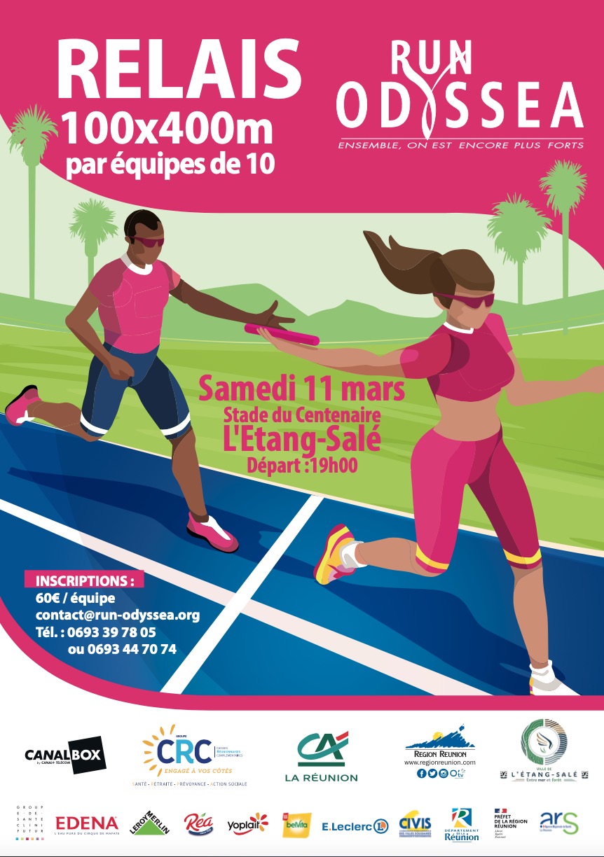 AFFICHE RELAIS 100x400m Run Odyssea