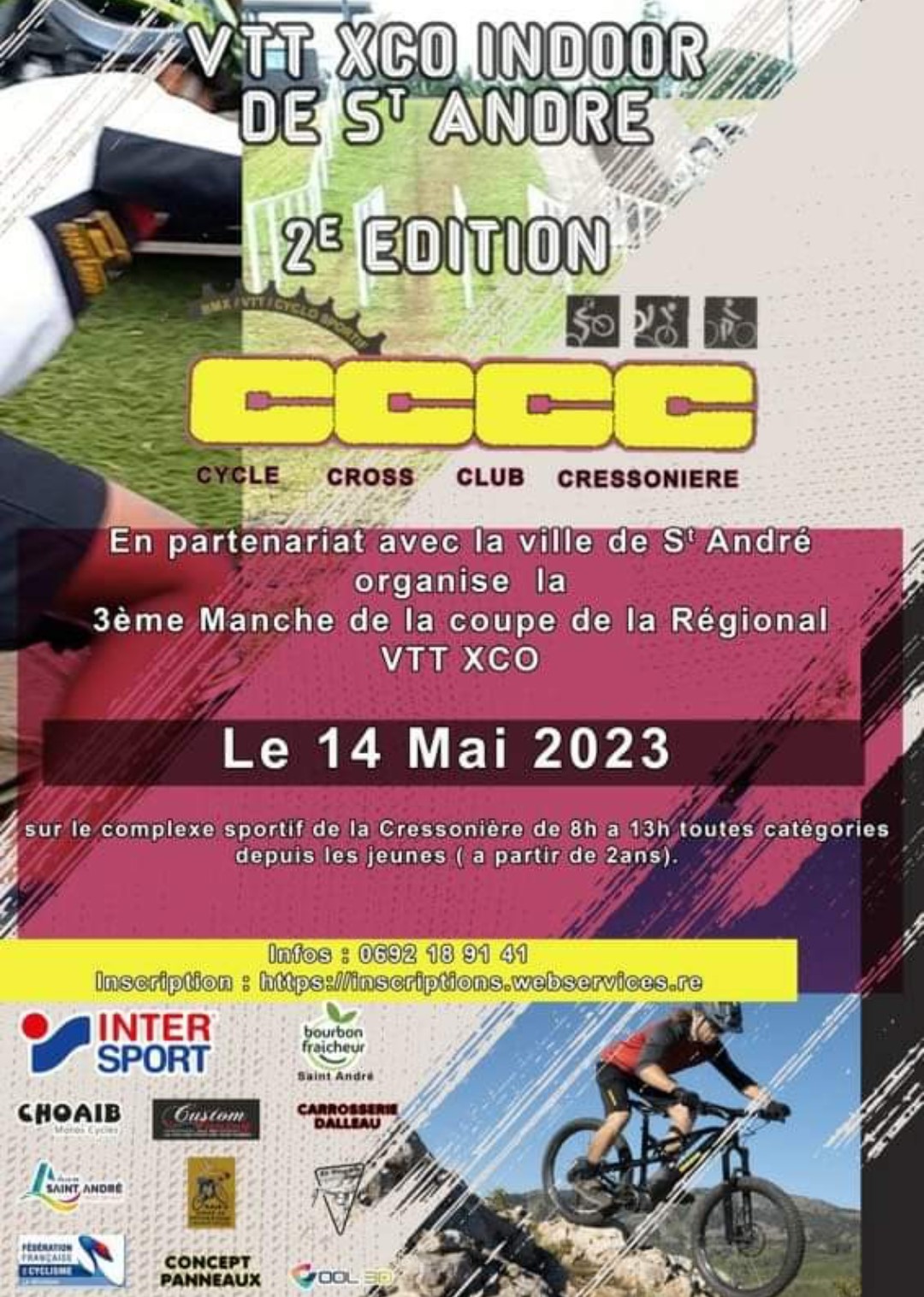 AFFICHE VTT XC St Andre 4C 2023