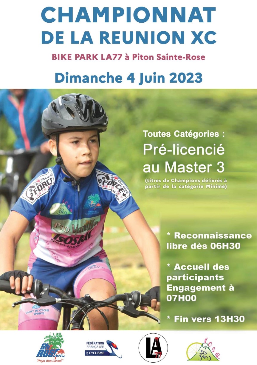 AFFICHE 2023 06 04 VTT XC Champ de la Reunion VCSR